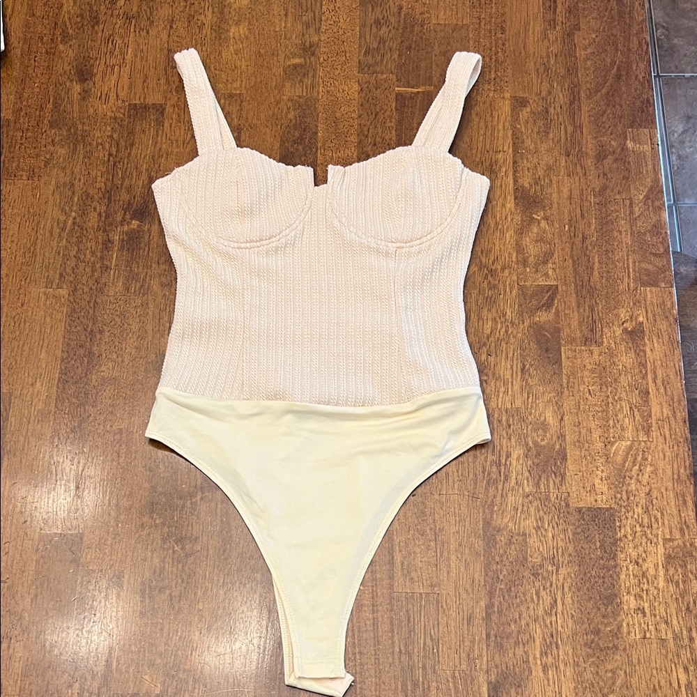 TCEC Cream Textured Bodysuit